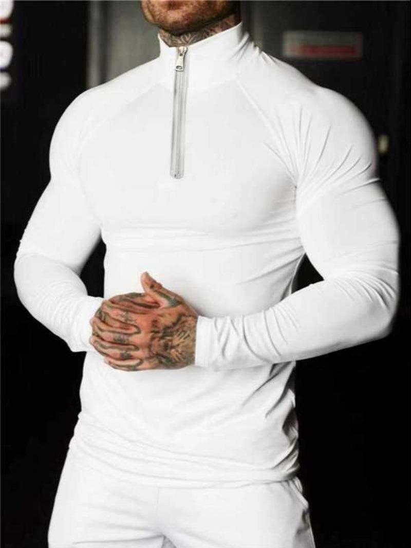 Men's Compression Long Sleeve Tee - Breathable & Comfy for Gym, Running & Everyday Wear