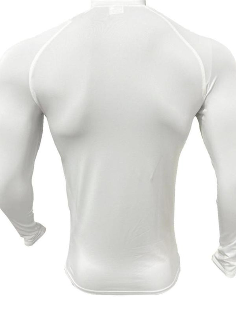 Men's Compression Long Sleeve Tee - Breathable & Comfy for Gym, Running & Everyday Wear