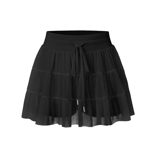 Elevate Your Style: Oqq-Nine Cents Women's High Waist A-Line Skirt with Pockets & Adjustable Drawstring