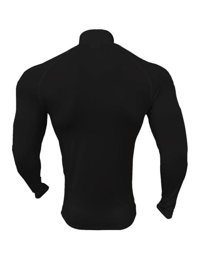 Men's Compression Long Sleeve Tee - Breathable & Comfy for Gym, Running & Everyday Wear