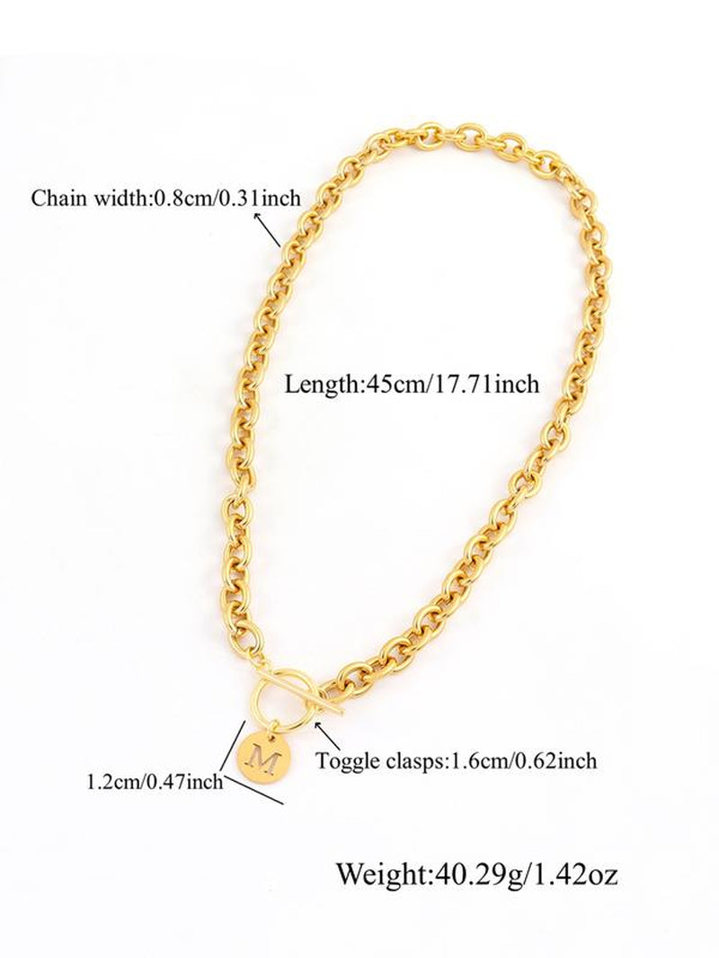 Trendy Heart Initial Pendant Necklace - Exquisite Fashion Jewelry for Women, Perfect for Parties & Everyday Wear, Ideal Birthday Gift
