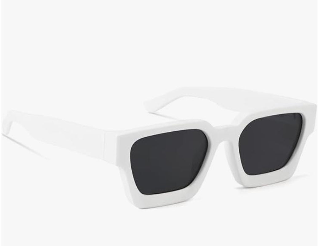 Trendy Square Sunglasses for Men Women Fashion Thick Rectangle Sun Glasses UV Protection Shades Designer Style