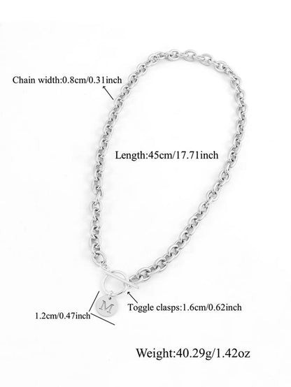 Trendy Heart Initial Pendant Necklace - Exquisite Fashion Jewelry for Women, Perfect for Parties & Everyday Wear, Ideal Birthday Gift
