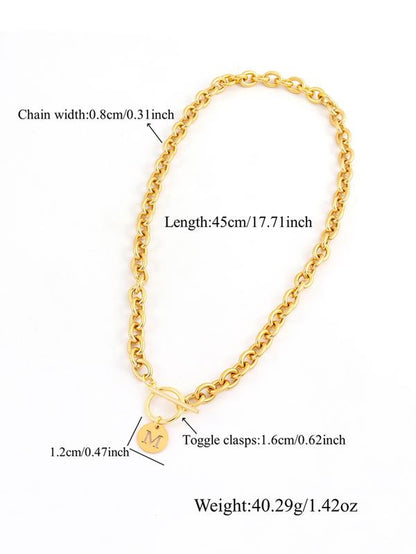 Trendy Heart Initial Pendant Necklace - Exquisite Fashion Jewelry for Women, Perfect for Parties & Everyday Wear, Ideal Birthday Gift